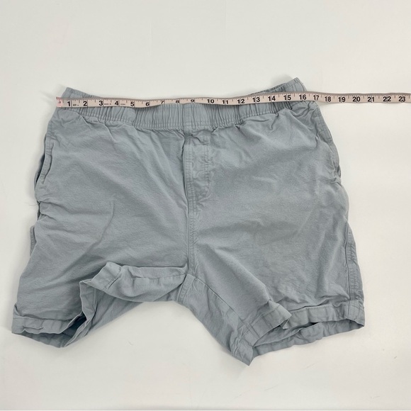 Free Fly Men’s Stretch Canvas Shorts Grey Cotton 6” Inseam Elastic Waist Outdoor - Picture 5 of 13